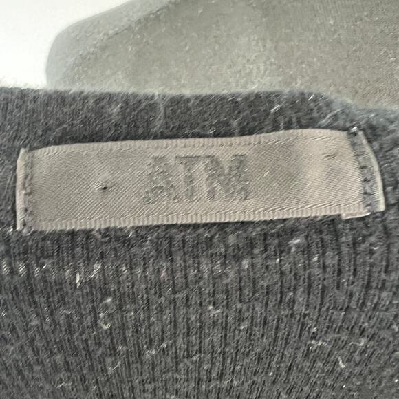 ATM Anthony Thomas Melillo Black White Dress Striped Crew Neck Pullover Size XS - Picture 9 of 10